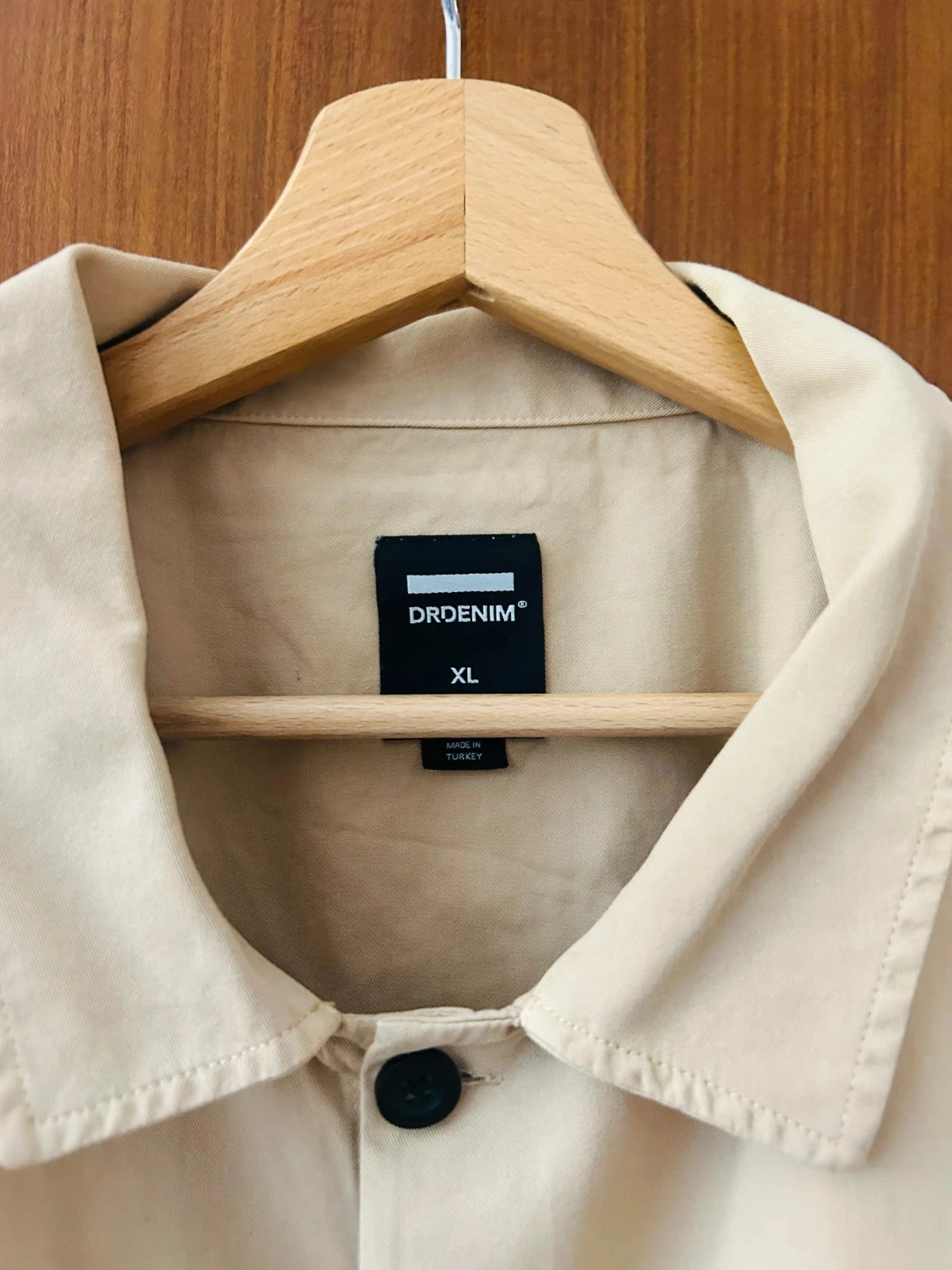 Sur chemise chemisette chemisier coton Joel Worker Shirt DR Denim beige sable neuf new 100% coton XL – photo 4